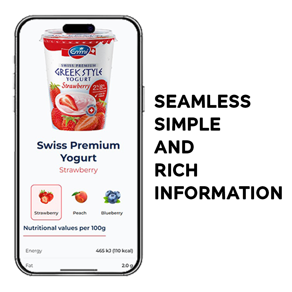 Mobile view of the landing page