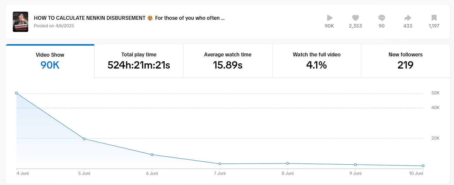 TikTok Analytics Results
